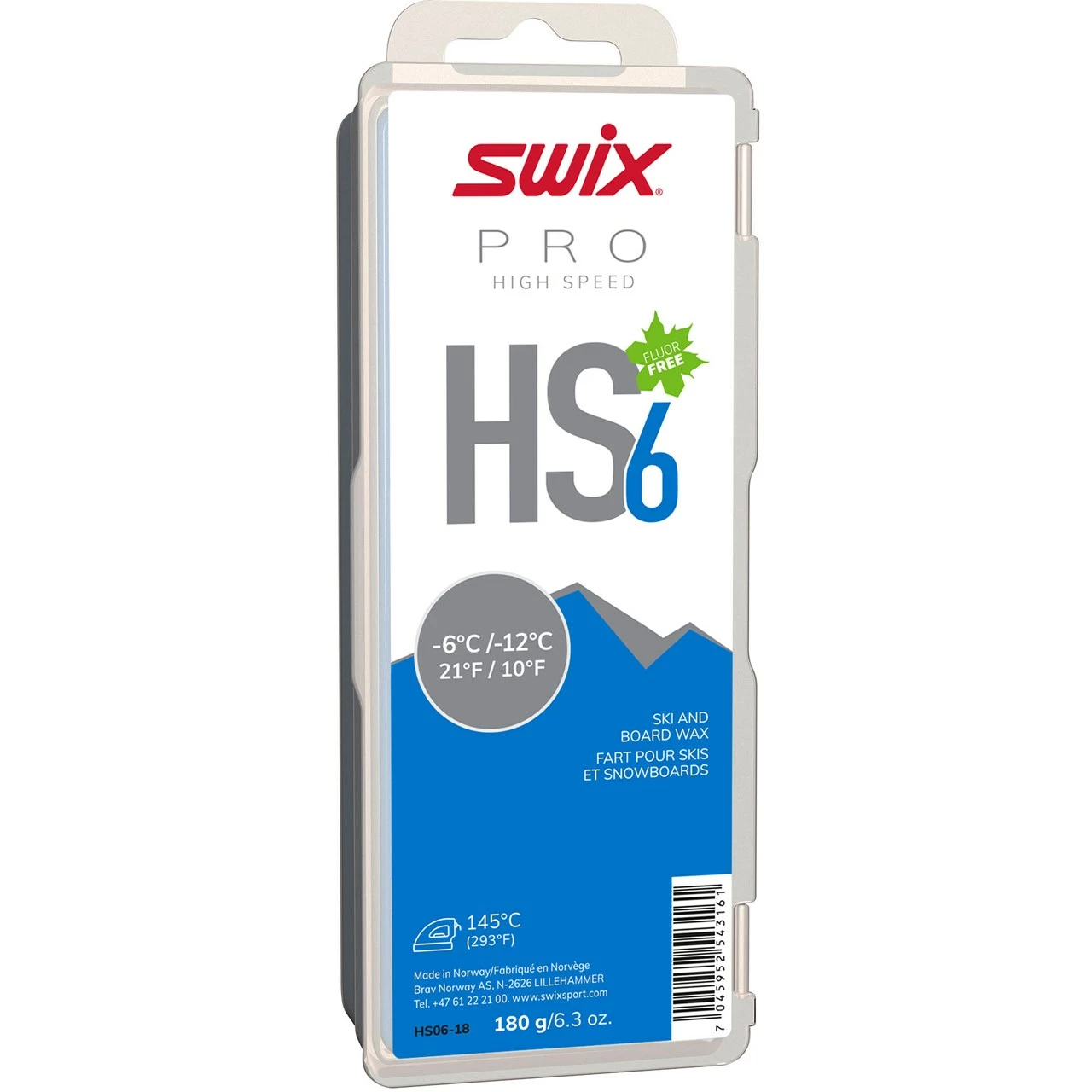 Swix HS6 Blue, -6°C/-12°C, 180g